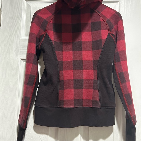 Flaw Lululemon Scuba Jacket Sz 4 Buffalo Check Lumberjacket - Picture 5 of 11